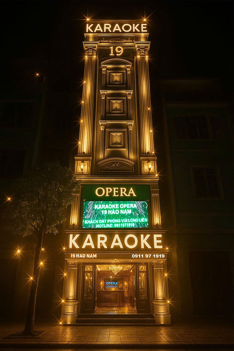 Karaoke Opera tọa lạc tại 19 P. Hào Nam, Chợ Dừa, Đống Đa, Hà Nội