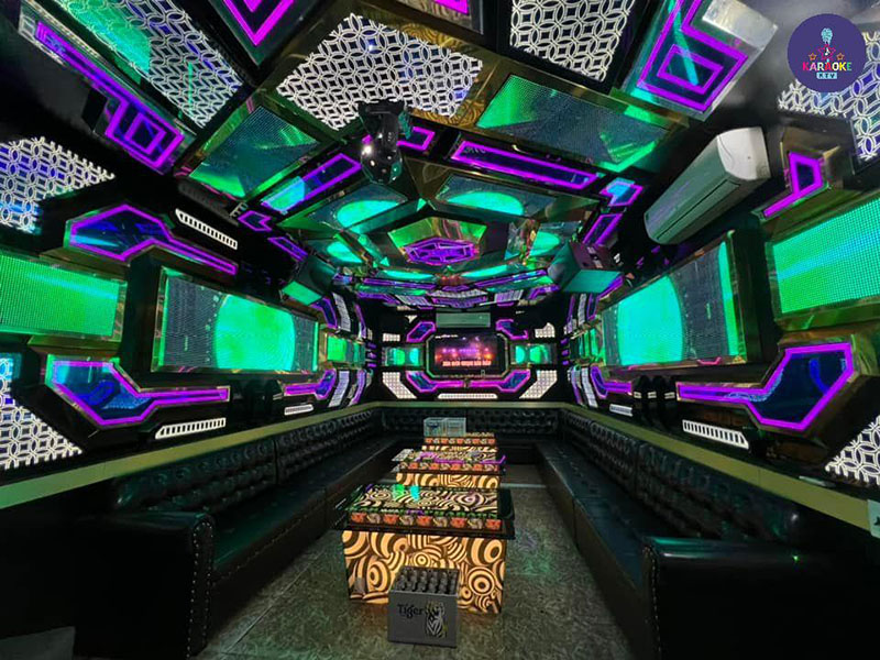 Không gian phòng hát sang trọng, đa dạng sức chứa