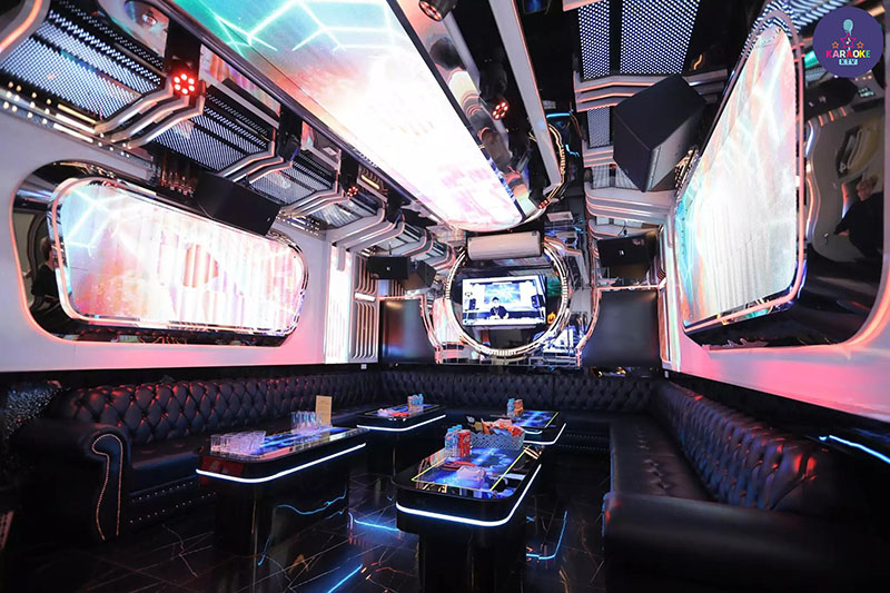 Không gian và hệ thống phòng hát tại Karaoke T KTV Dương Nội
