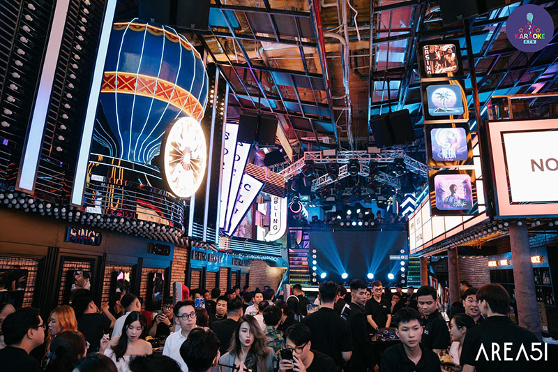 Menu tại AREA 51 - 50-52 Hàng Bè đa dạng với trọng tâm là đồ uống bar club chất lượng cao