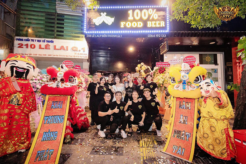 100% Food & Beer - 208 Lê Lai