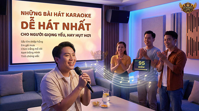 Top bài hát karaoke dễ hát nhất cho nam nữ giọng yếu