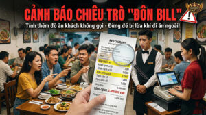 Cảnh báo chiêu trò "Đôn Bill" - Đừng để bị lừa khi đi ăn ngoài