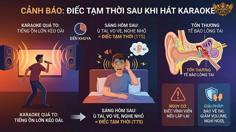 Cảnh Báo Dấu Hiệu Điếc Tạm Thời Sau Khi Hát
