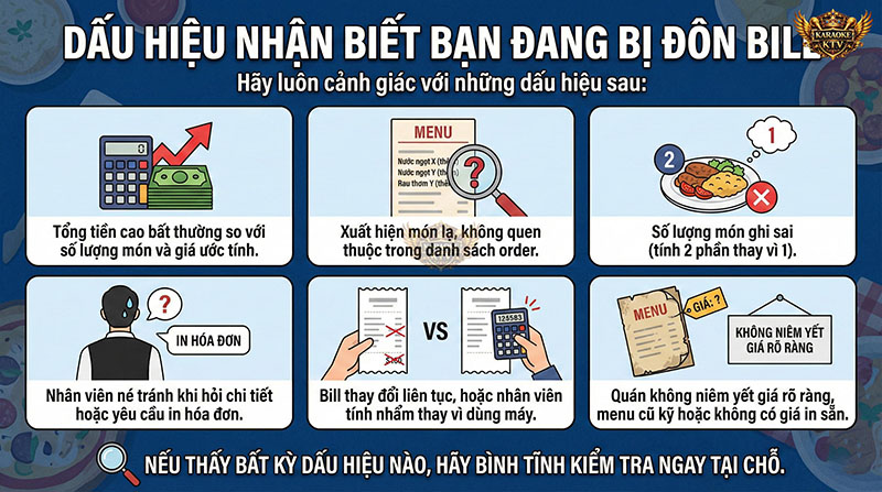 Các dấu hiệu nhận biết bạn đang bị gian lận hóa đơn ngay tại chỗ