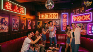 Không gian karaoke retro với đèn neon lung linh là địa điểm check-in "cháy máy" của giới trẻ hiện nay
