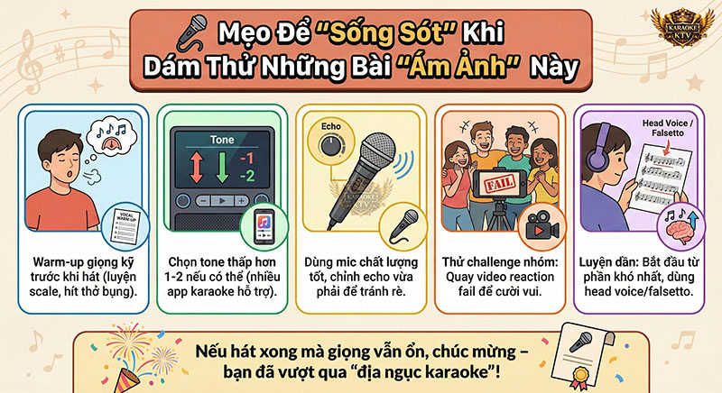 Bí kíp bỏ túi: 5 mẹo giúp bạn "sống sót" qua những bài karaoke khó nhằn