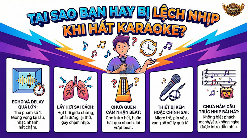 Các nguyên nhân phổ biến khiến bạn hát lệch beat