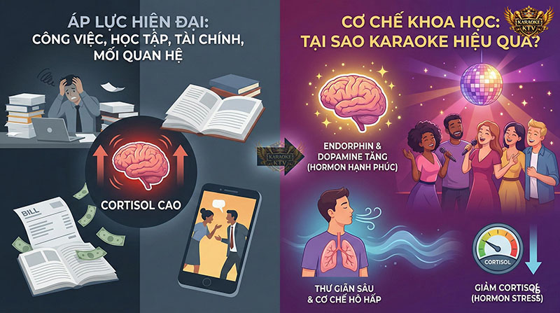 Tại sao hát karaoke giúp xả stress?