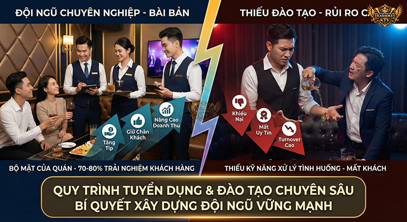 Tầm quan trọng của việc đào tạo nhân viên phục vụ karaoke