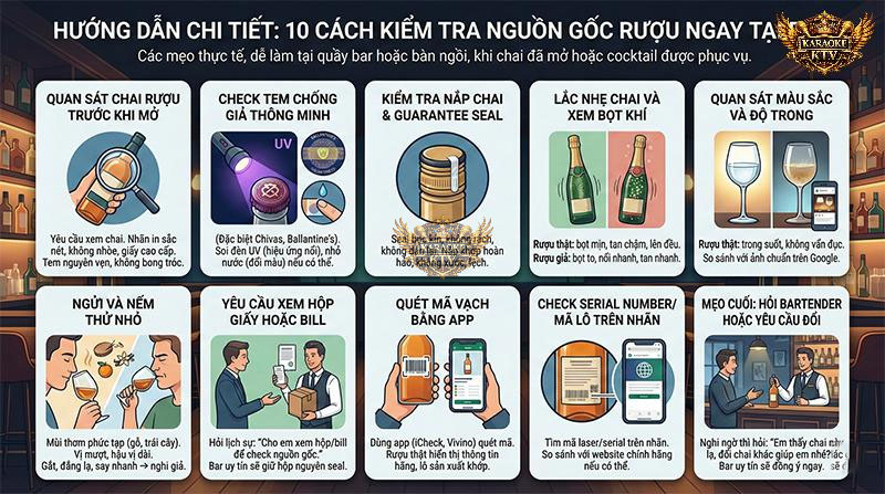 Lưu ngay 10 thao tác thực chiến: từ soi tem chống giả, lắc chai xem bọt khí đến ngửi hương vị để tự tin nhận diện chất lượng đồ uống