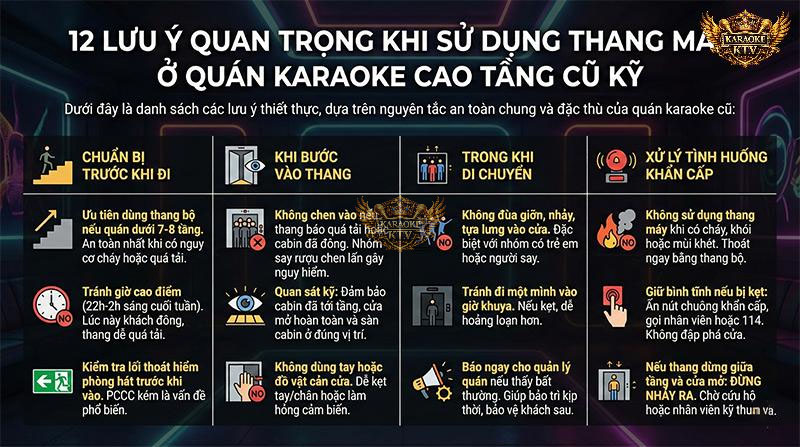 12 Nguyên Tắc Vàng Khi Đi Thang Máy Tại Quán Karaoke