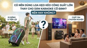 Có nên dùng loa kẹo kéo công suất lớn thay cho dàn karaoke cố định Nên hay không