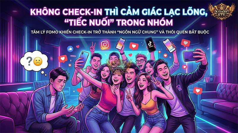 Không check-in thì cảm giác lạc lõng, “tiếc nuối” trong nhóm