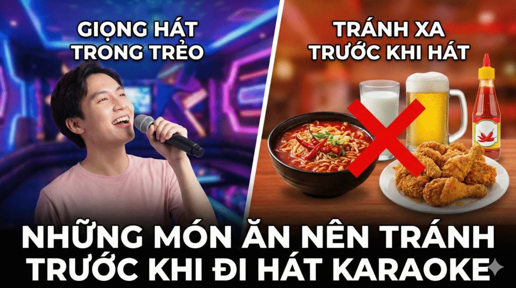 Những Món Ăn Nên Tránh Trước Khi Đi Hát Karaoke Để Giọng Không Bị Đục, Khàn Hay Vướng Đờm