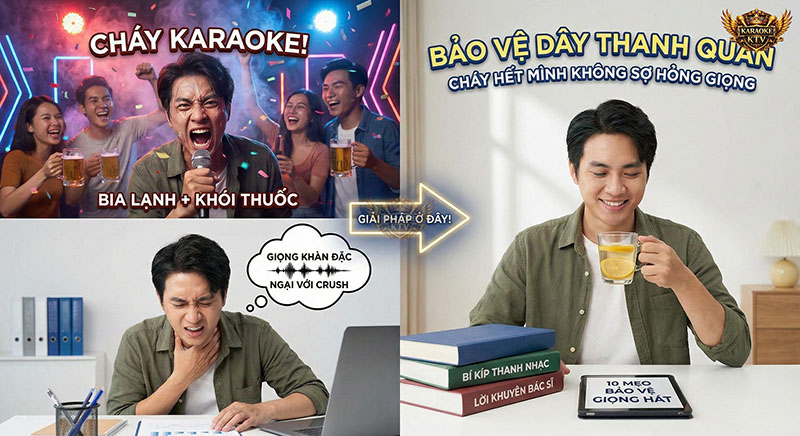 Vui lúc hát nhưng "khổ" lúc về – tình cảnh quen thuộc nếu bạn chưa biết cách bảo vệ thanh quản đúng cách