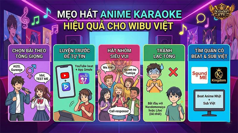 Bí kíp hát nhạc Anime karaoke "chuẩn không cần chỉnh"