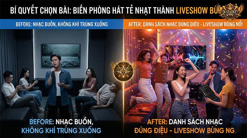 Bí Quyết Chọn Nhạc Cứu Vãn Không Khí Phòng Hát Tẻ Nhạt