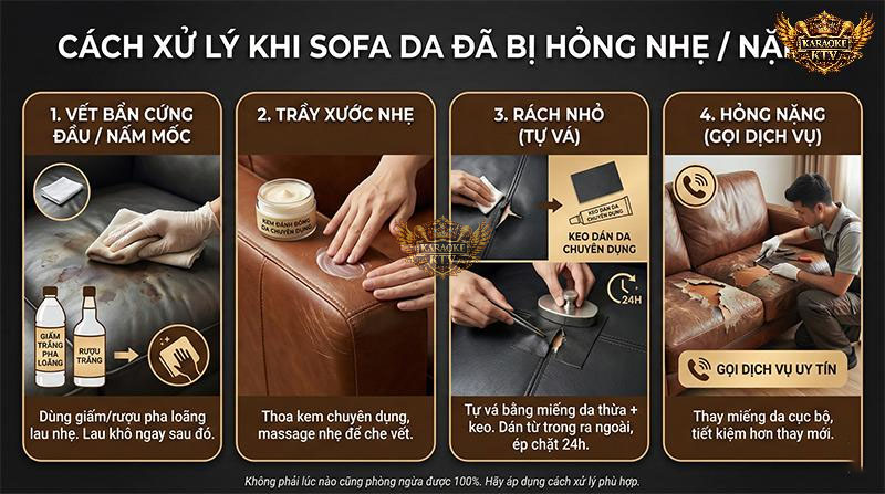 Với các vết rách nhỏ, bạn hoàn toàn có thể tự xử lý bằng keo dán da chuyên dụng thay vì phải bọc lại toàn bộ ghế