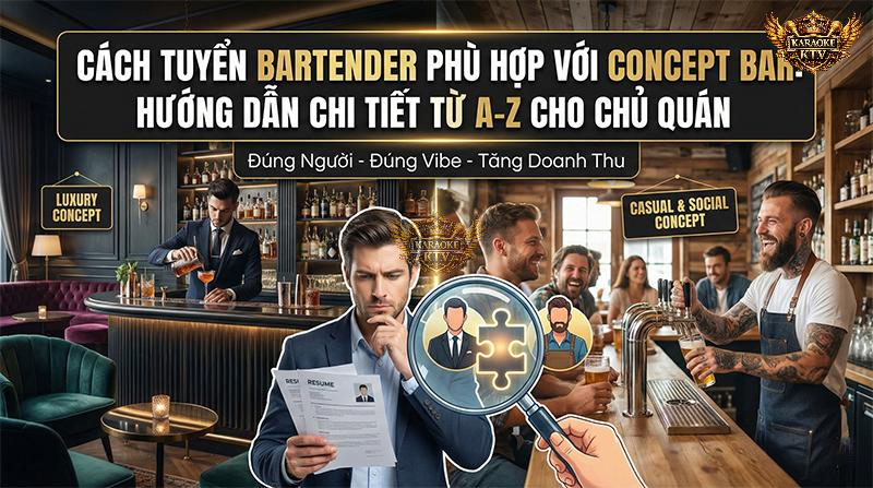 Nghệ Thuật Tìm Kiếm Mảnh Ghép Bartender Hoàn Hảo Cho Concept Bar