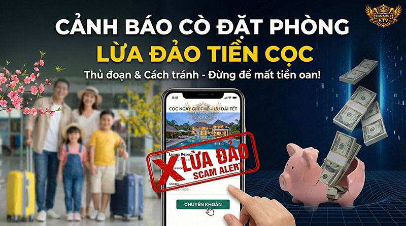 Cảnh báo nạn "cò" đặt phòng lừa đảo tiền cọc dịp Tết