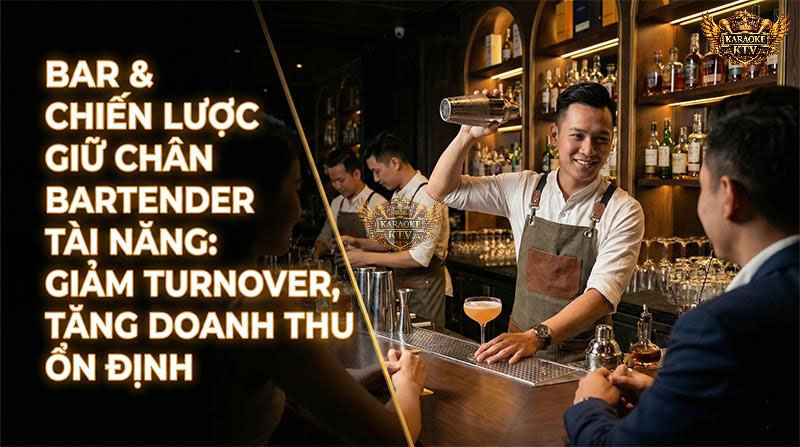 Chiến lược giữ chân bartender tài năng và tăng doanh thu cho quán bar