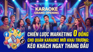 Marketing 0 đồng là giải pháp hiệu quả giúp quán karaoke mới thu hút khách hàng ngay tháng đầu tiên.