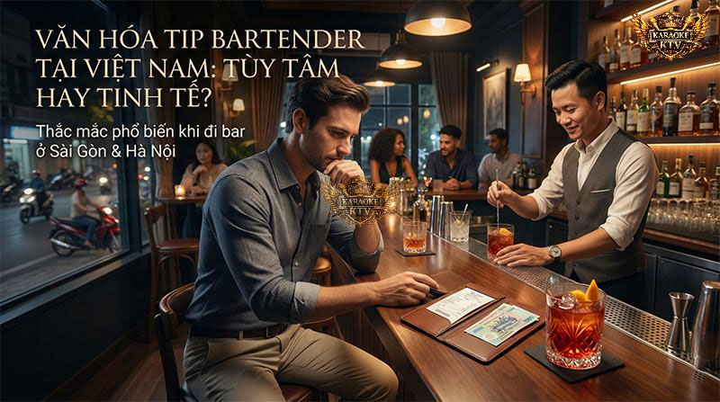 "Tip bao nhiêu là đủ?" là câu hỏi khiến nhiều người lúng túng khi lần đầu đi bar cocktail