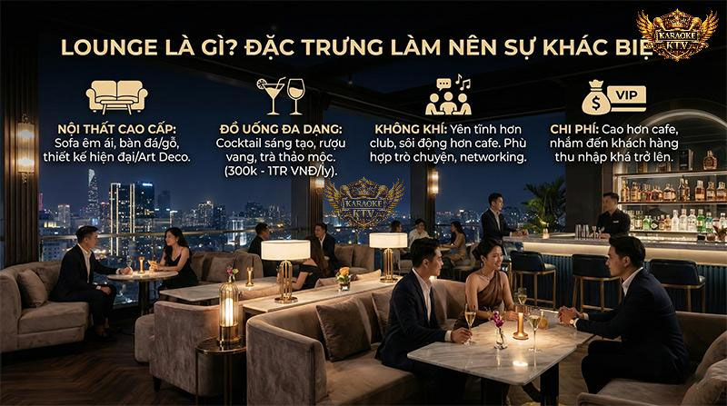 Hiểu đúng về Lounge: Sự pha trộn hoàn hảo giữa sự sôi động của Bar và sự riêng tư, êm ái của quán Cafe cao cấp