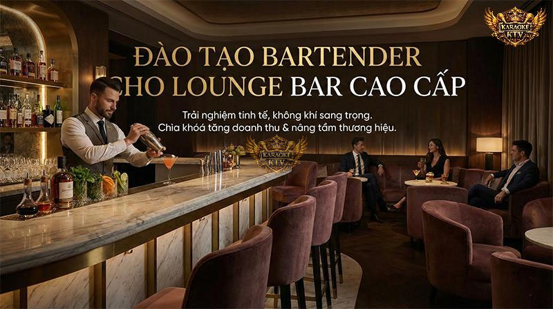 Khác với Pub sôi động, Bartender tại Lounge cần sự tinh tế, kỹ năng giao tiếp khéo léo và phong thái phục vụ chuẩn 5 sao