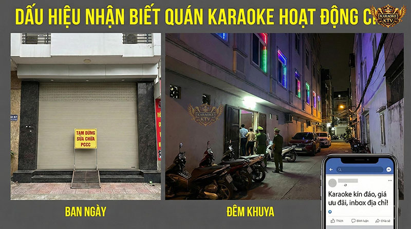 Hướng dẫn nhận biết quán karaoke đang hoạt động chui trái phép
