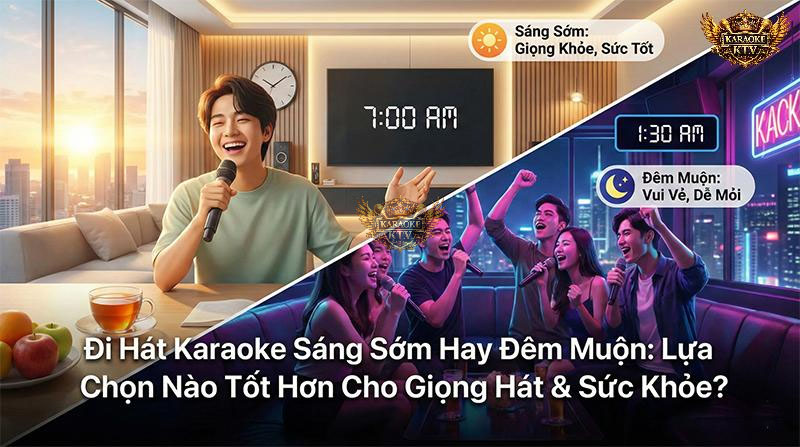 Lựa chọn thời điểm hát phụ thuộc vào mục đích của bạn: muốn giữ sức khỏe hay muốn vui chơi hết mình