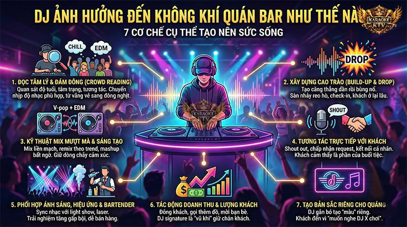 DJ Ảnh Hưởng Đến Không Khí Quán Bar Như Thế Nào?