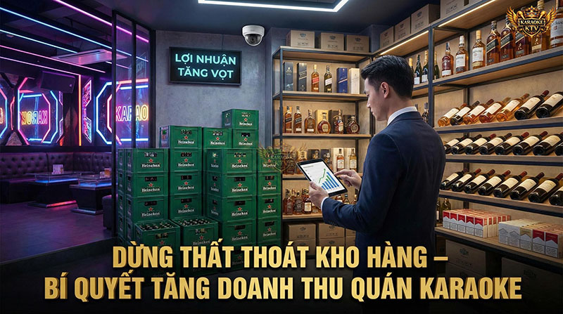 Quản lý kho chặt chẽ là chìa khóa vàng để dừng thất thoát và tối ưu lợi nhuận cho quán Karaoke/Bar