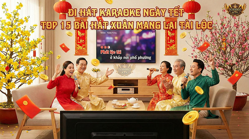Không khí rộn ràng, ấm cúng của buổi sum vầy hát karaoke đầu năm mang lại năng lượng tích cực