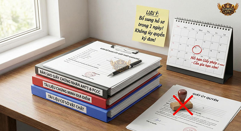 Những lưu ý sống còn về hồ sơ và gia hạn giấy phép để tránh bị phạt hoặc thu hồi.