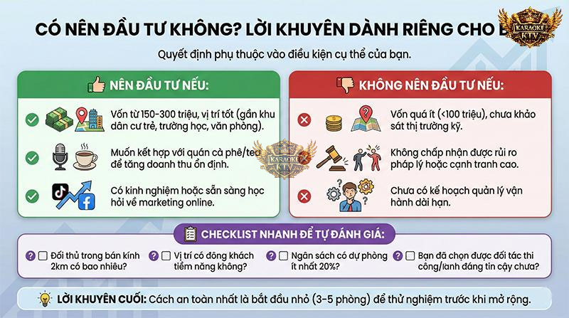 Khi nào bạn nên đầu tư mở quán karaoke?