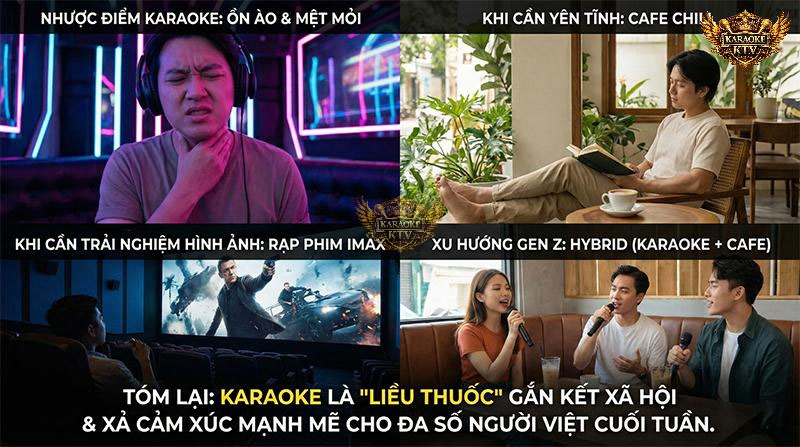 Khi nào nên chọn karaoke, xem phim hay đi cafe?