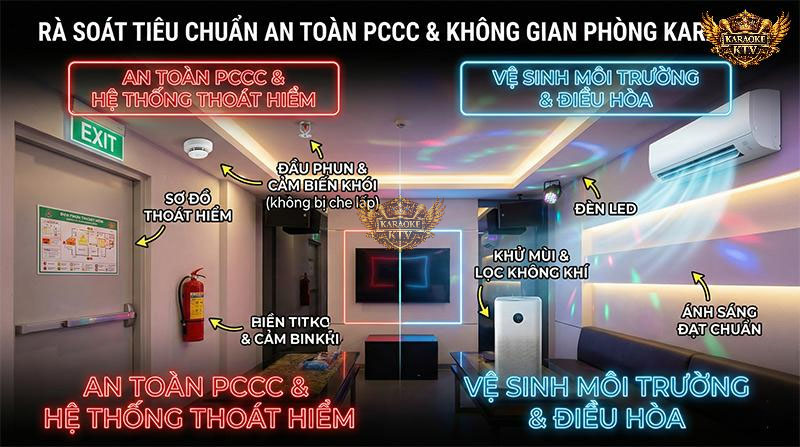 An toàn là trên hết. Hãy quan sát vị trí cửa thoát hiểm và hệ thống báo cháy ngay khi bước vào phòng