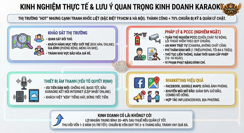 4 yếu tố sống còn khi kinh doanh quán karaoke