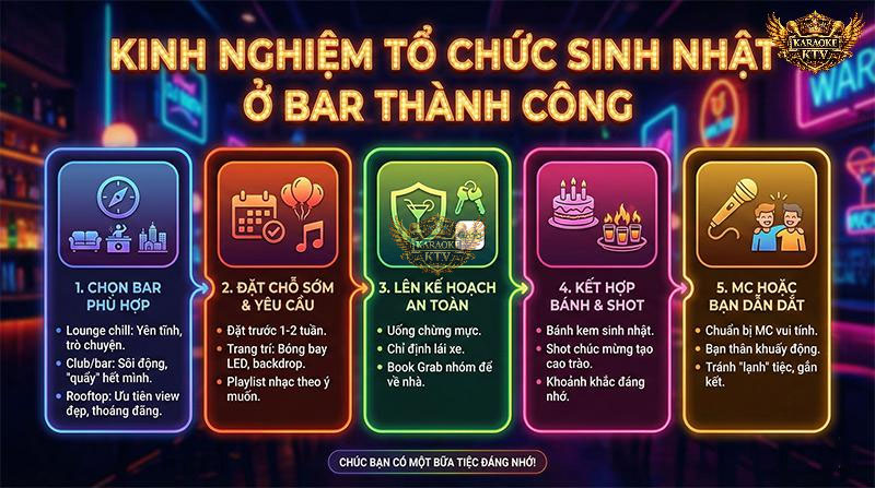 Bỏ túi ngay 5 kinh nghiệm sống còn: Từ khâu đặt bàn sớm, chọn concept đến việc đảm bảo an toàn di chuyển khi tàn tiệc
