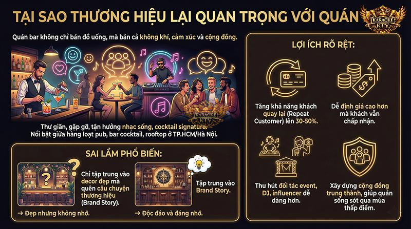 Một thương hiệu tốt giúp bạn tăng 30-50% lượng khách quay lại (Retention Rate) và dễ dàng thu hút các DJ/Influencer hàng đầu