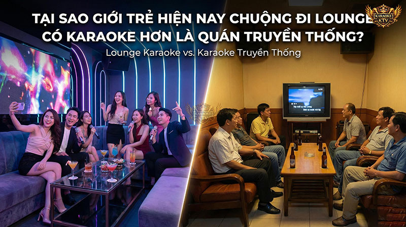 Tại sao giới trẻ chọn Lounge Karaoke thay vì quán truyền thống?