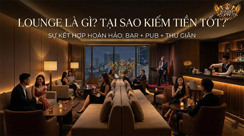 Lounge là sự kết hợp hoàn hảo giữa sự sôi động của bar và sự riêng tư, sang trọng – đánh trúng tâm lý khách hàng chịu chi