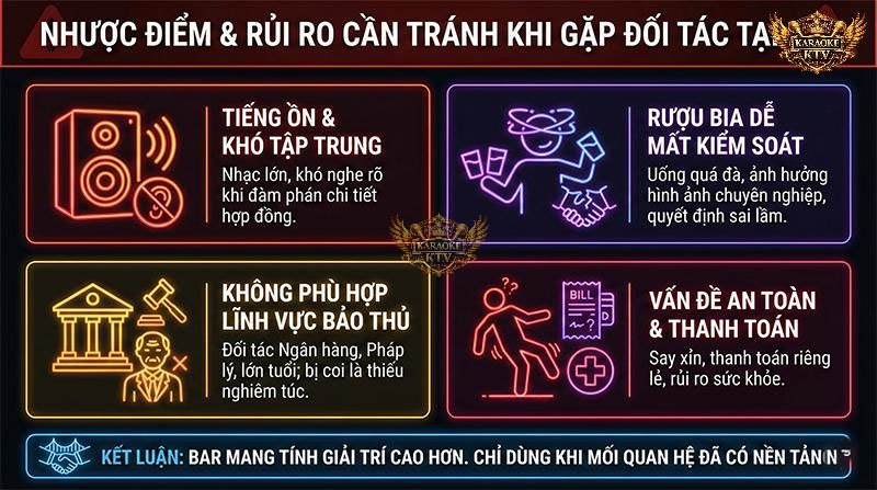 Mặt trái của những cuộc gặp gỡ tại Bar cần lưu ý