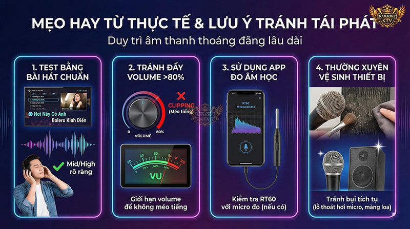 Những thói quen tốt giúp dàn âm thanh luôn hoạt động ổn định