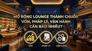 Mở Rộng Lounge Thành Chuỗi: Vốn, Pháp Lý, Vận Hành Cần Bao Nhiêu?