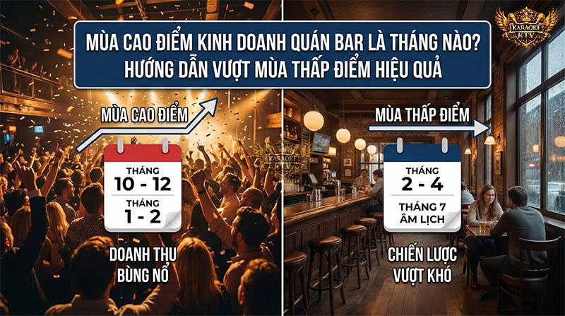 Mùa Cao Điểm Kinh Doanh Quán Bar Là Tháng Nào? Hướng Dẫn Vượt Mùa Thấp Điểm Hiệu Quả