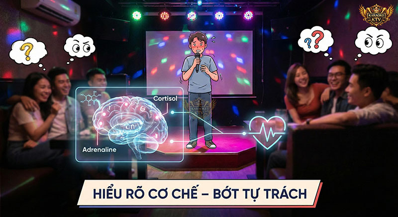 Nguyên nhân gây run tay và run giọng khi hát do hormone Cortisol và Adrenaline.