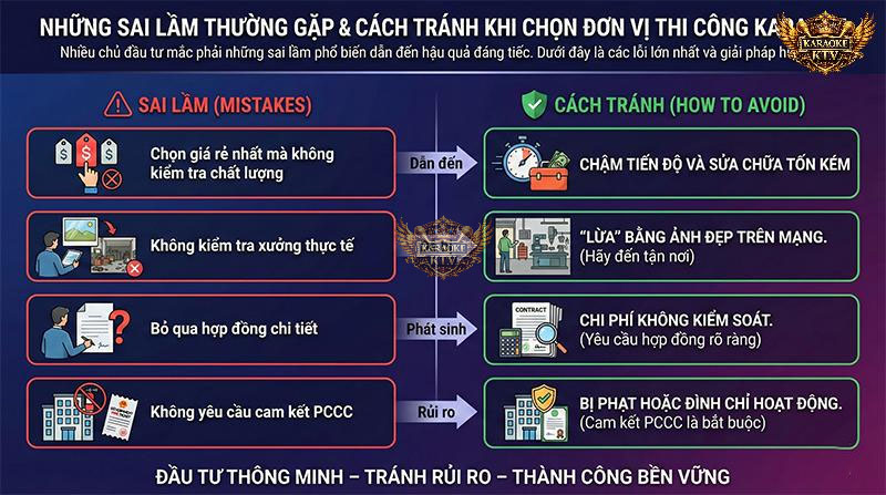 Ham giá rẻ bỏ qua chất lượng vật liệu, lười kiểm tra xưởng thực tế và không yêu cầu cam kết PCCC là nguyên nhân chính khiến nhiều quán karaoke phải đóng cửa vĩnh viễn